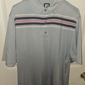 FootJoy Men's L Blue Polo Shirt